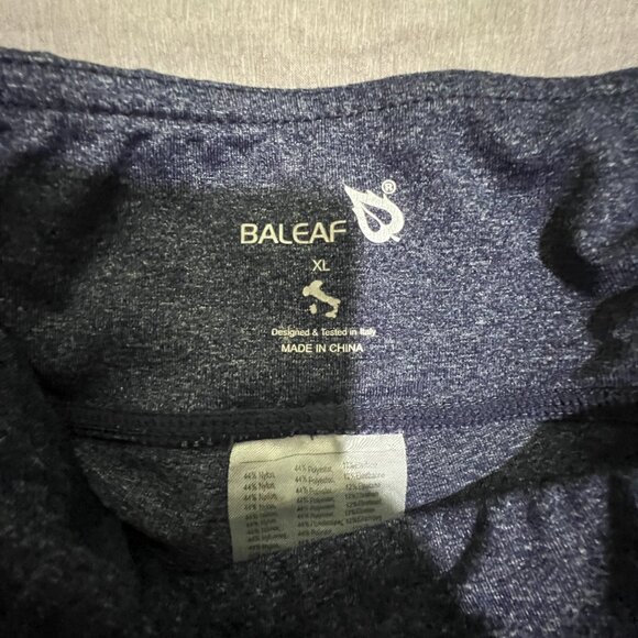 Baleaf Athletic Leggings Heather Blue w/pockets Size XL - Picture 4 of 5